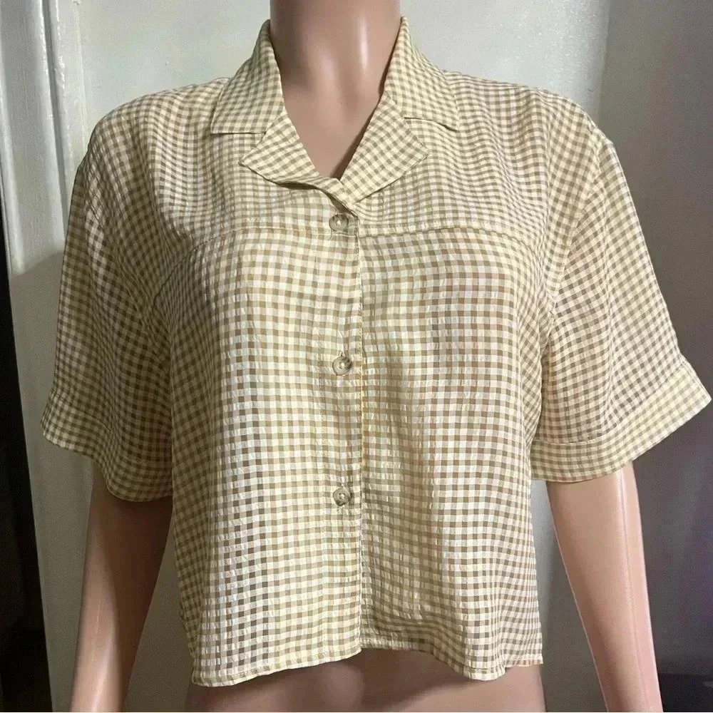HOLZWEILER Women’s Cropped Oversized Shirt - Picture 2 of 12
